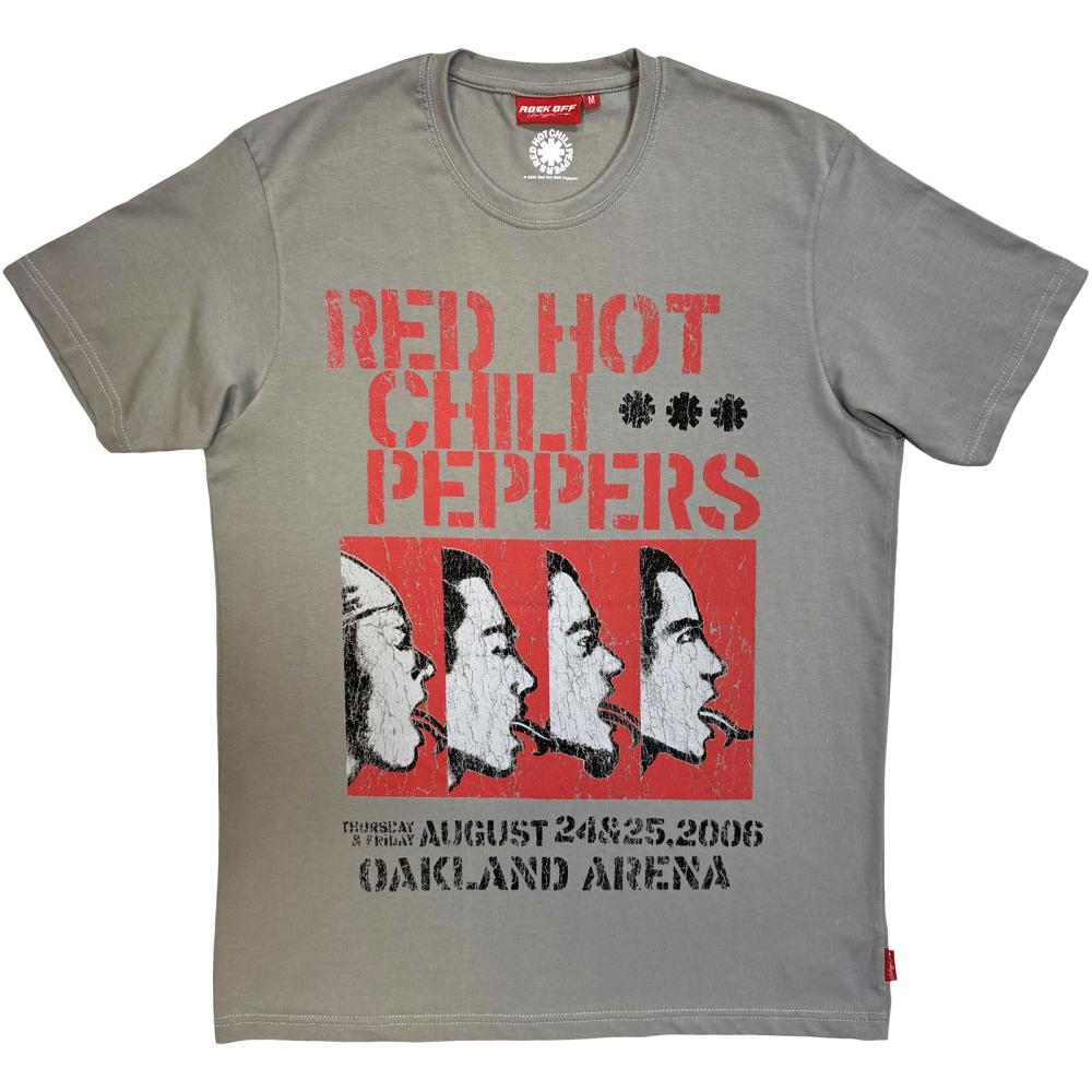 Red Hot Chili Peppers - Unplugged Oakland Arena Unisex Tshirt - Grey